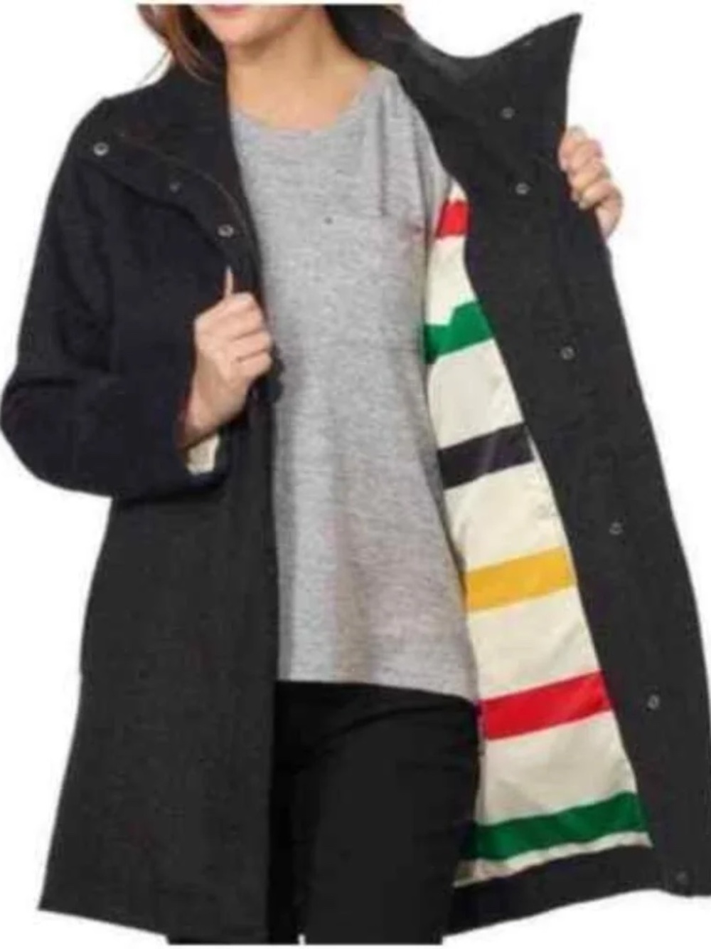 Pendleton Cascade Campbell Wool Water Resistant Coat Jacket L
